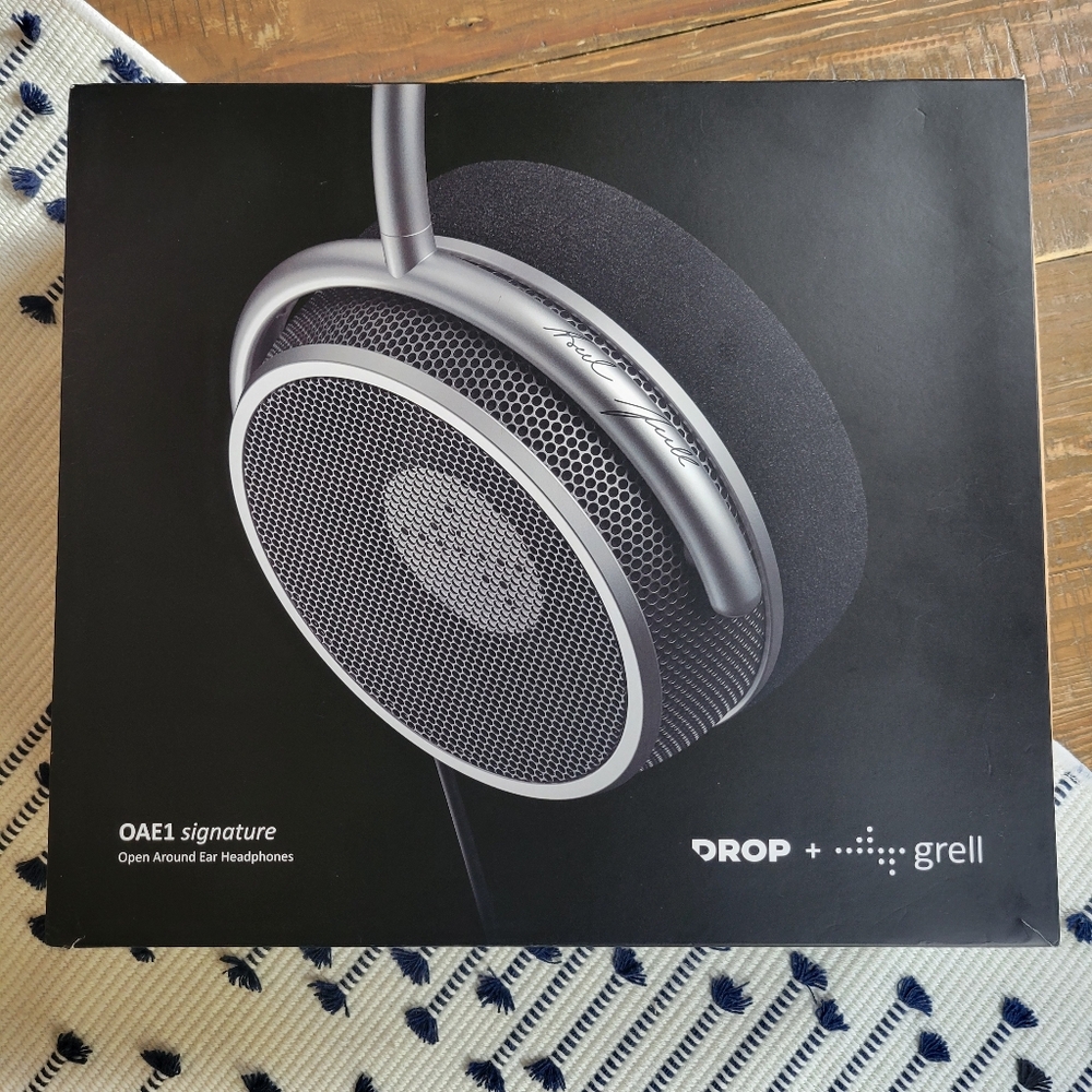 Drop and Grell OAE1 Signature Headphones Limited Edition Black & Gray